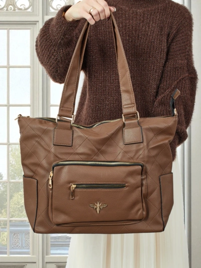 Sac à main shopper pour femme en cuir écologique matelassé Marvaya
