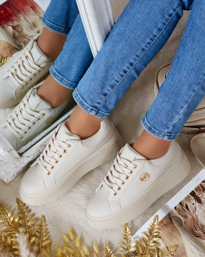 Royalfashion Chaussures de sport à plateforme pour femmes Kivensa