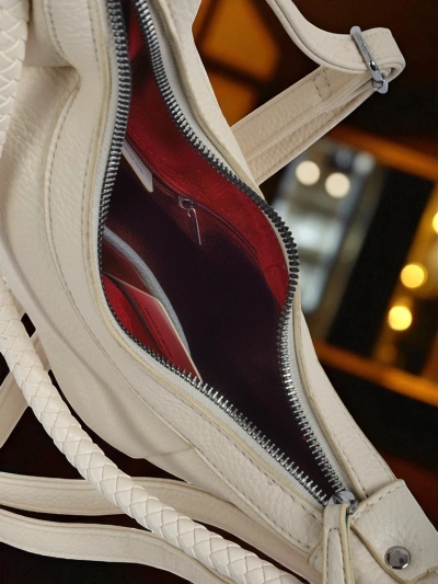 Royalfashion Petit sac à main pour femme en cuir écologique avec sangle décorative Lacquea