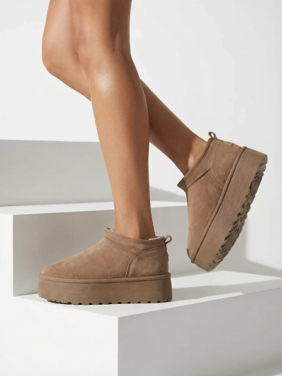 Royalfashion Bottes courtes pour femmes a'la bottes de neige Ozozi