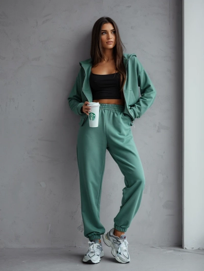 Royalfashion Ensemble de survêtement en coton pour femmes