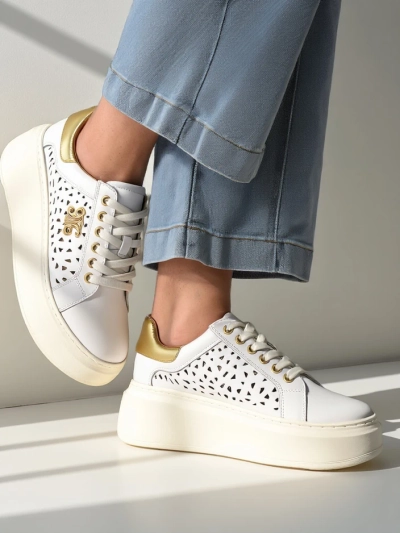 Royalfashion Baskets sportives pour femmes perforées Jovixi