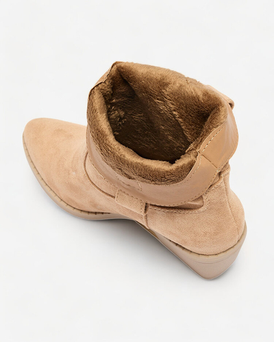 Royalfashion Bottes de cow-boy isolées pour femmes marron clair Bronco