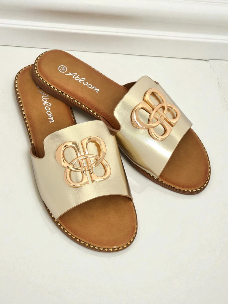 Royalfashion Sandales plates pour femmes Heraklia