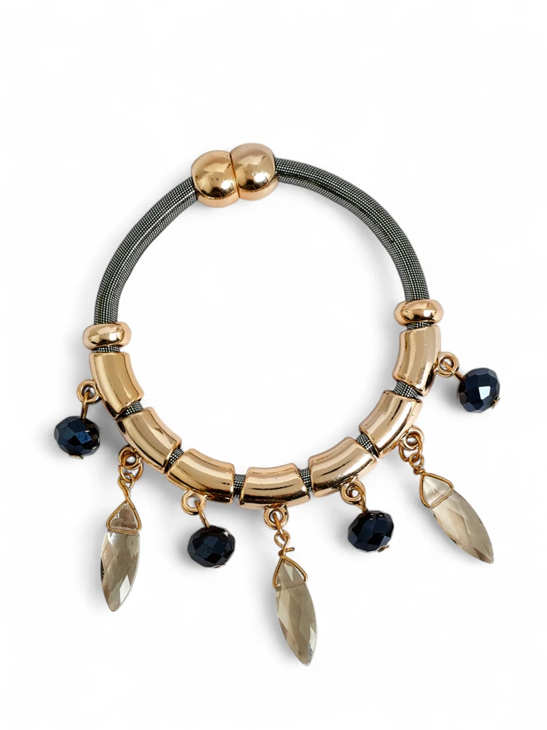 Bracelet pour femmes avec perles et paillettes