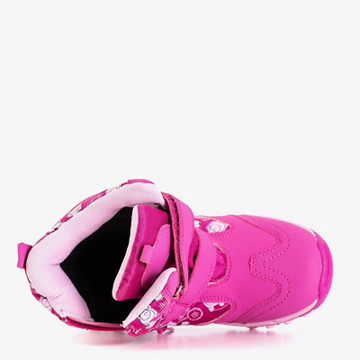 Bottes de neige pour enfants fuchsia avec imprimés Balbina - Footwear