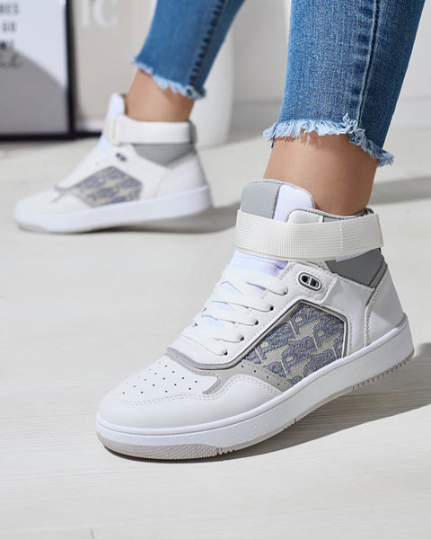 Baskets montantes Xosa blanches pour femmes - Chaussures