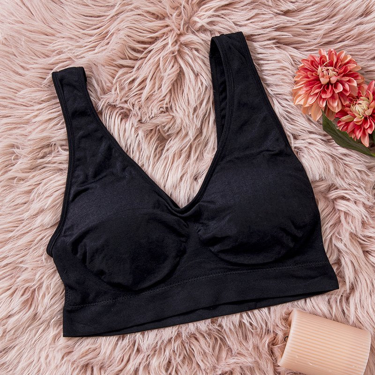 Soutien-gorge de sport noir pour femmes - Sous-vêtements