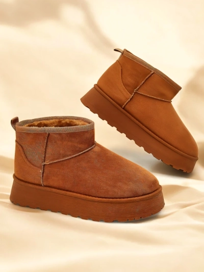 Royalfashion Chaussures courtes ressemblant à des bottes de neige pour femmes Fortesse