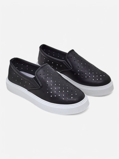 Royalfashion Chaussures à enfiler perforées pour femmes Emayla
