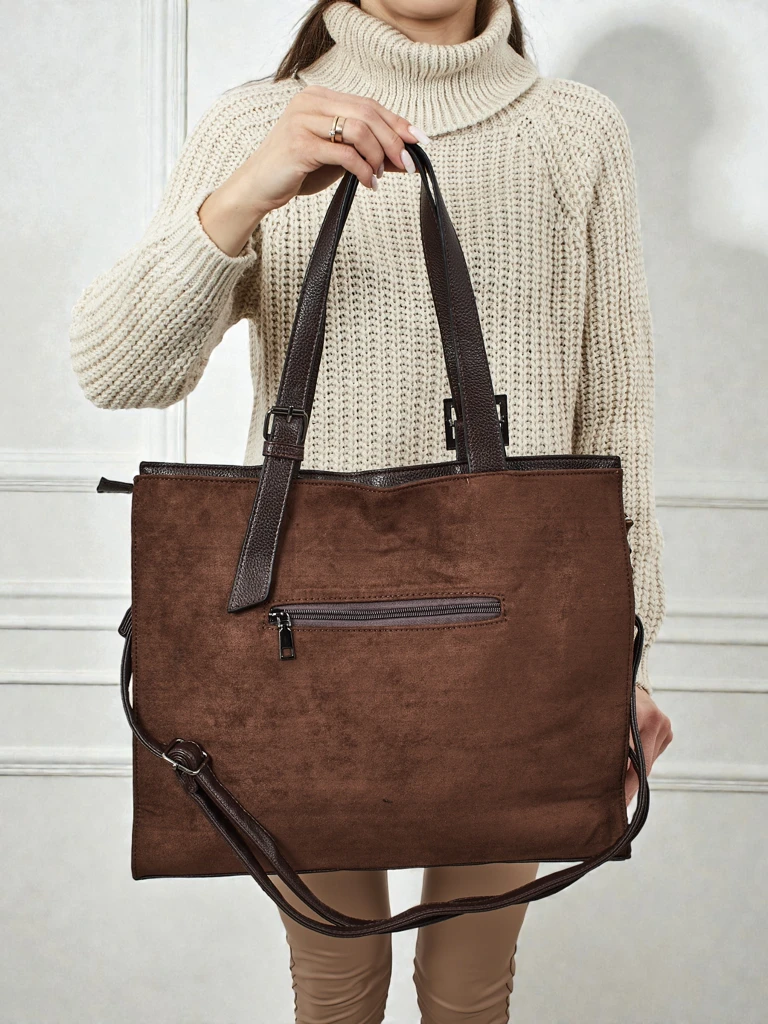 Sac à main shopper pour femmes en éco-daim Daverna