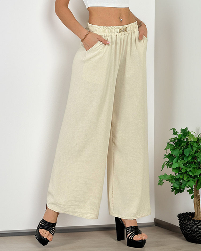 Royalfashion Pantalon large pour femme