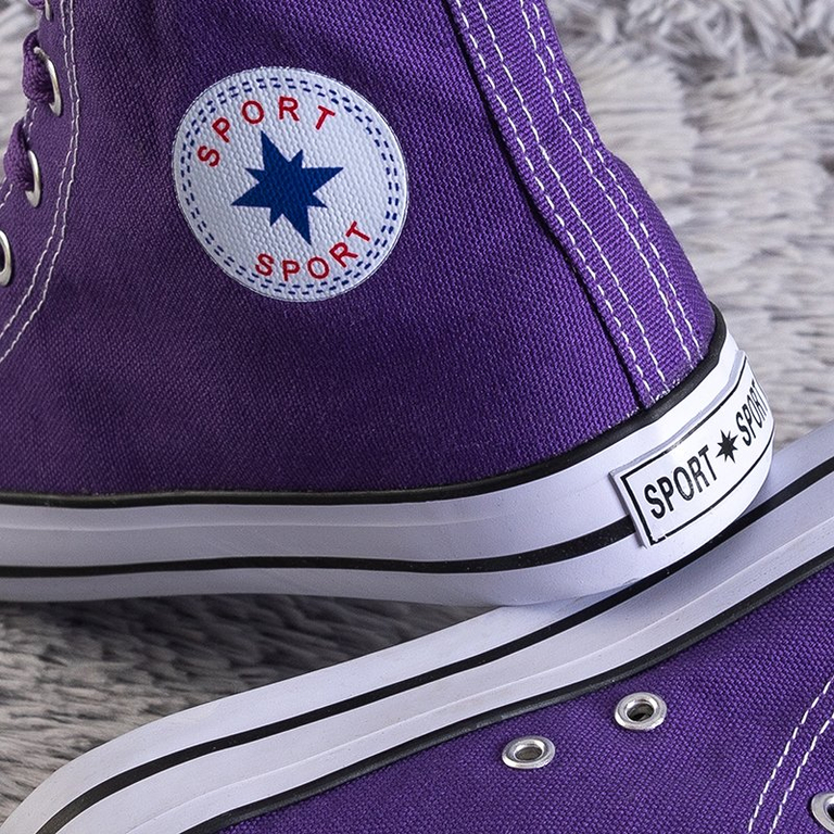 Baskets montantes violettes pour femmes Inter - Chaussures