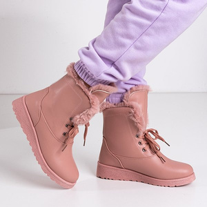 Bottes de neige roses avec fourrure Cool Breeze - Footwear