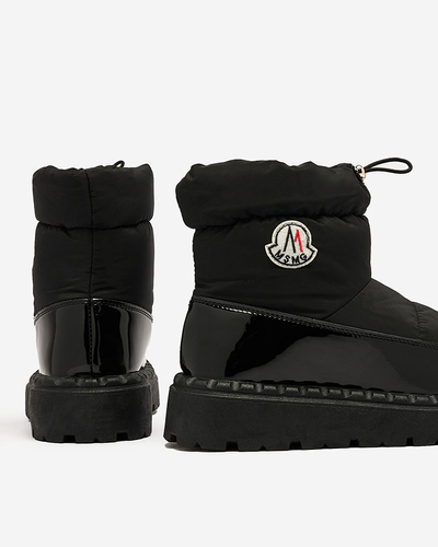 Royalfashion Bottes de neige à enfiler pour femme de couleur noire Ireda