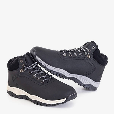 OUTLET Bottes isolées noires avec fourrure Slavkos - Chaussures