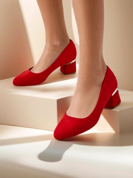 Royalfashion Pompes à petit talon pour femmes Agan