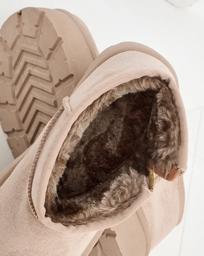 Royalfashion Bottes de neige à plateforme pour femmes a'la Delgadi