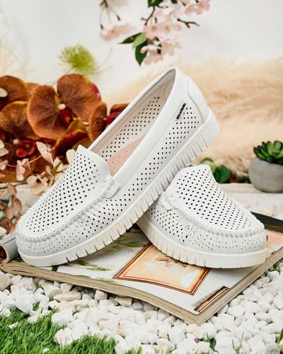 Royalfashion Mocassins en cuir pour femme Nafis