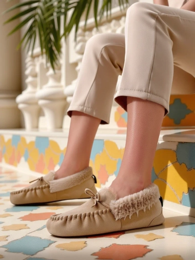 Mocassins pour femmes Royalfashion avec fourrure Ahtikes