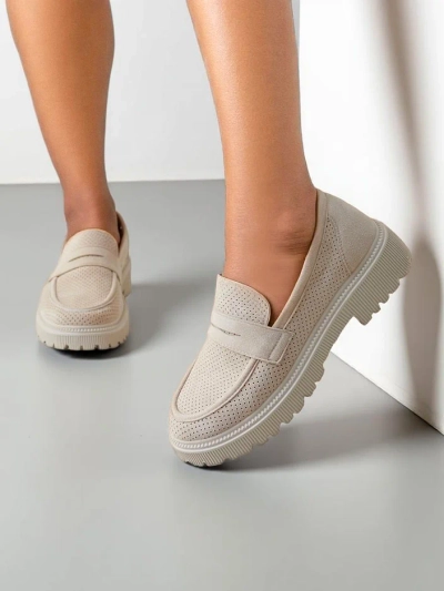 Mocassins en éco-suède Royalfashion pour femmes Dunes