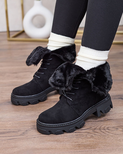 Royalfashion Bottes à lacets pour femmes Cavenma