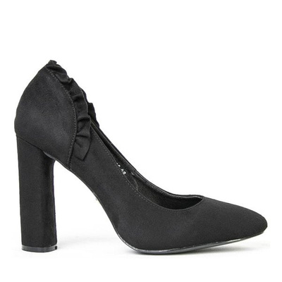 Escarpins noirs avec volant Andress - Chaussures 1