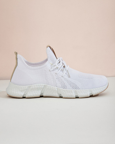 Chaussures de sport blanches et beiges pour femmes Baym - Footwear