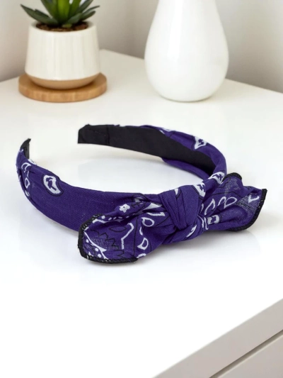 Royalfashion Serre-tête à motifs avec nœud Mila