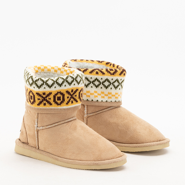 OUTLET Bottes de neige beiges pour enfants de Snowii - Footwear