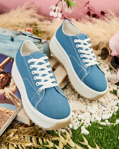 Royalfashion Sports Baskets à semelles compensées pour femmes
