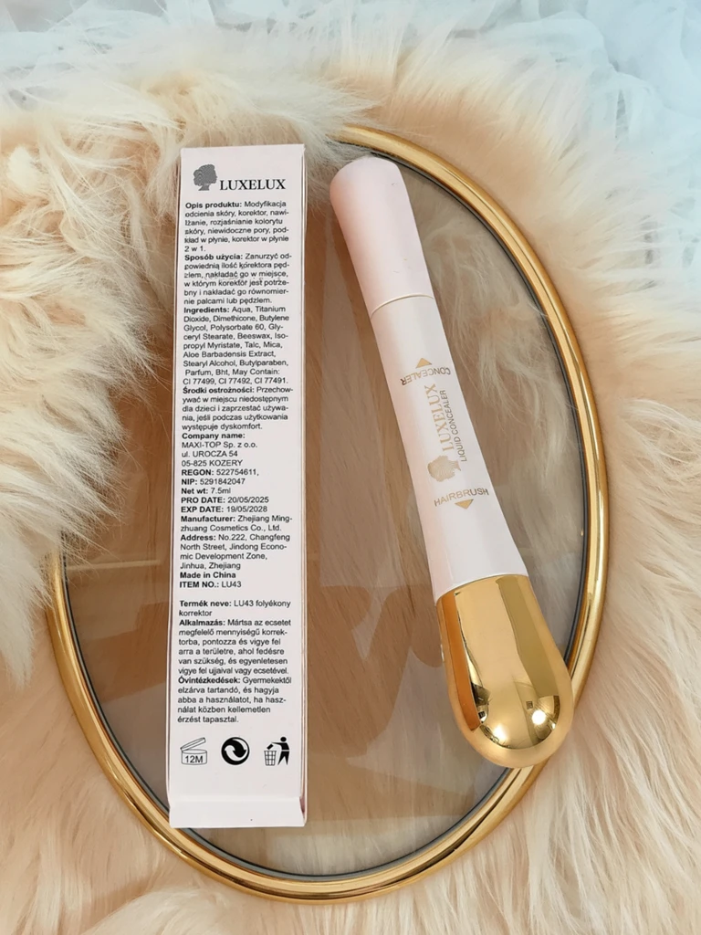 Aurelia Luxelux Concealer – correcteur liquide avec hairbrush 24H Waterproof
