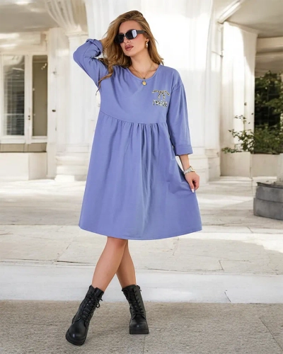 Royalfashion Robe en tissu pour femme