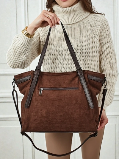 Sac à main shopper pour femmes en éco-daim Daville