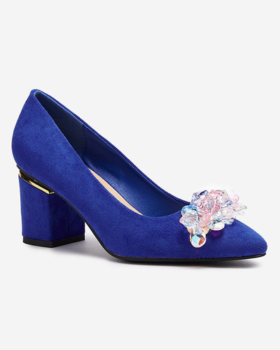 OUTLET Escarpins femme cobalt avec cristaux colorés Xitas - Footwear