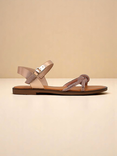 Royalfashion Sandales pour femmes avec strass décoratifs Bella Shine