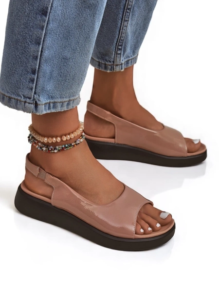 Royalfashion Sandales pour femmes à semelle épaisse Luna Shines