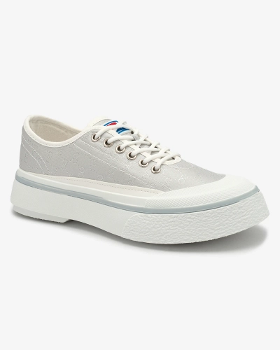 OUTLET Royalfashion Baskets compensées Ferriva gris clair pour femme