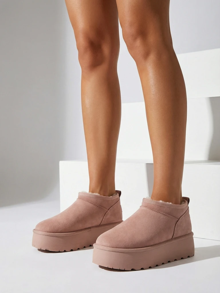 Royalfashion Bottes courtes pour femmes a'la bottes de neige Ozozi