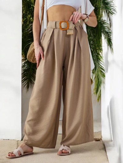 Royalfashion Pantalons larges tissés pour femmes