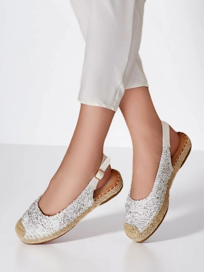 Royalfashion Espadrilles pour femmes avec broderie décorative
