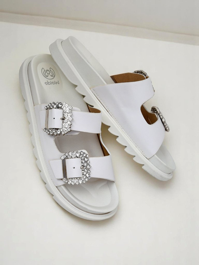 Royalfashion mules pour femmes à boucles Mrs Aurora