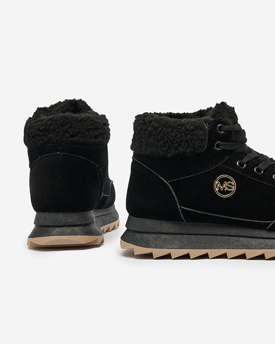 Royalfashion Chaussures de sport isolées pour femme en noir Cerrto