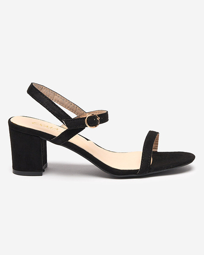 Sandales noires sur tige, Usopi - Footwear