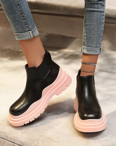 Royalfashion Bottes à enfiler pour femmes Derri