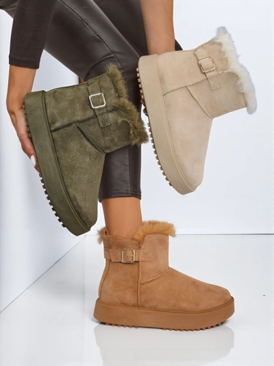 Royalfashion Bottes courtes de style bottes de neige pour femmes Aurelia Classico