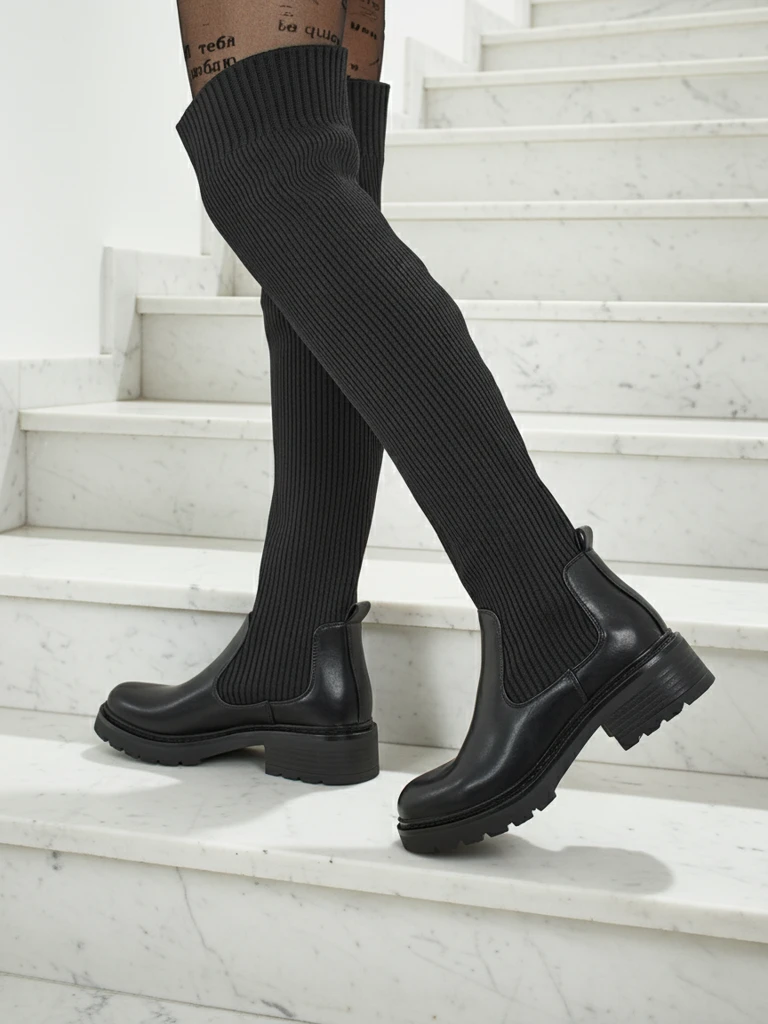 Royalfashion Bottes à enfiler pour femmes Zorumi