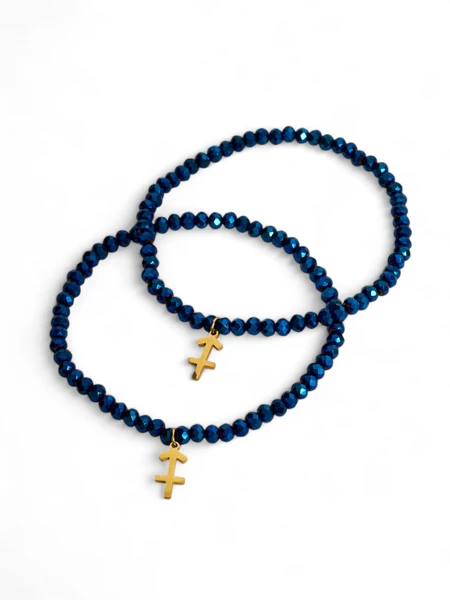 Royalfashion Deux Bracelets pour femmes avec pendentif ancre