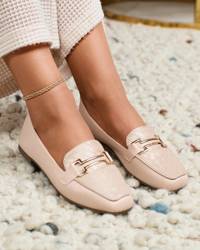 Royalfashion Mocassins femme beige Bulerol