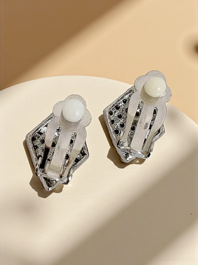 Royalfashion Boucles d'oreilles à clip pour femmes avec zircons